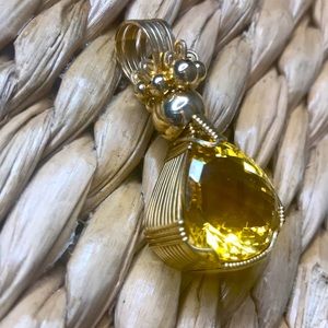 Starfire Designs Citrine Pendant, Handmade, $250
